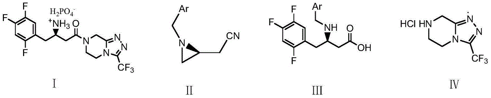 Low-cost preparation method of sitagliptin phosphate