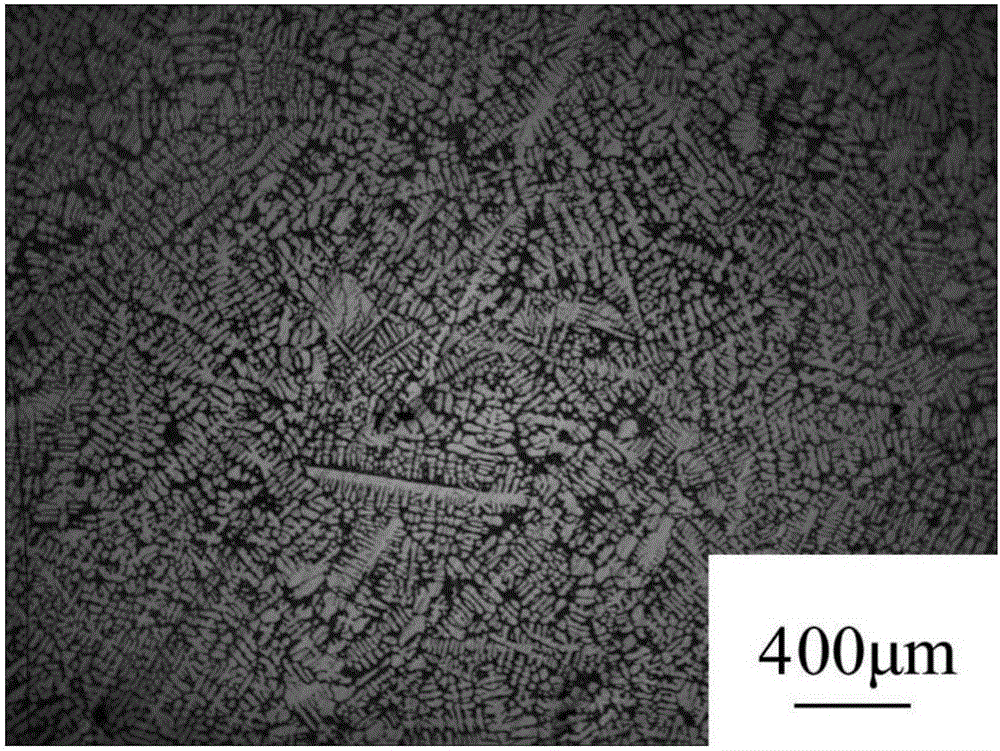 Aluminum silicon lanthanum boron quaternary intermediate alloy and preparing method thereof