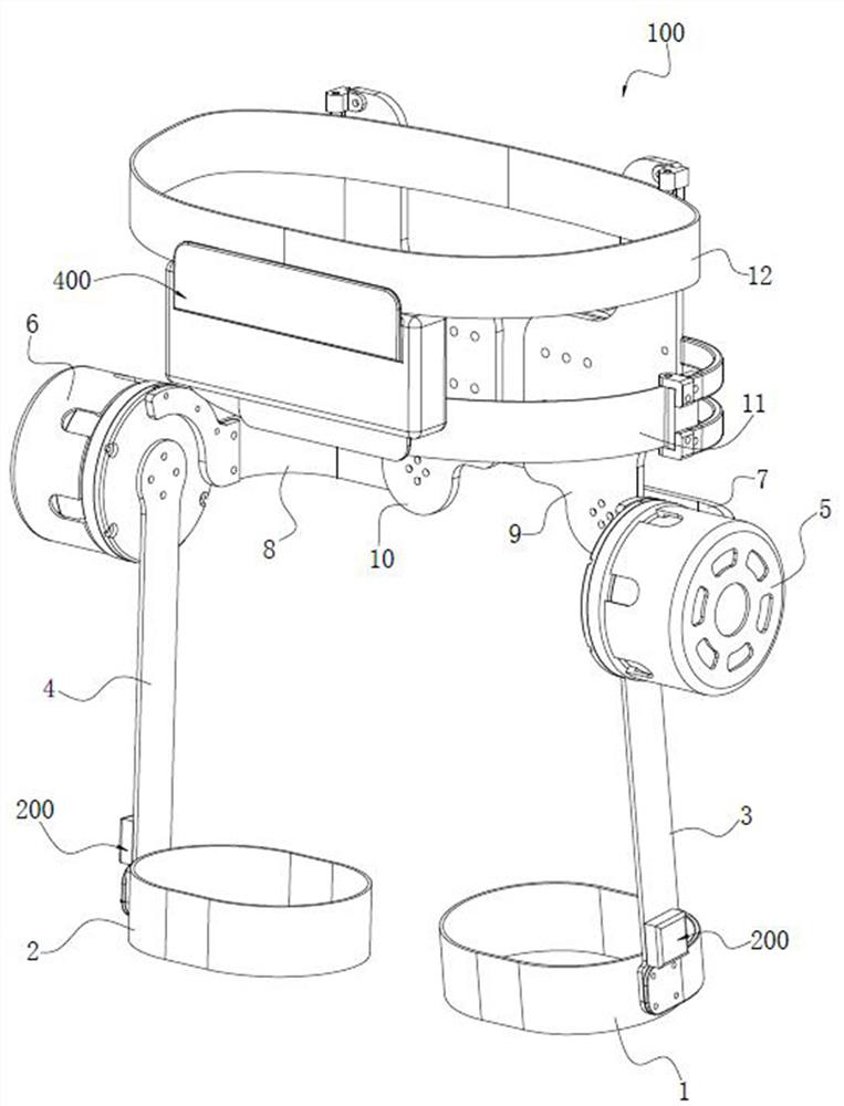 Wearable mountaineering power-assisted robot and power-assisted control method thereof