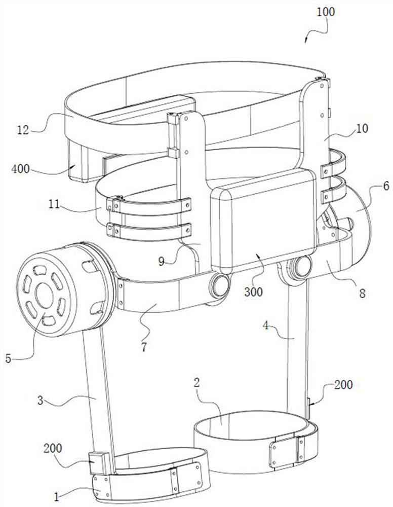 Wearable mountaineering power-assisted robot and power-assisted control method thereof