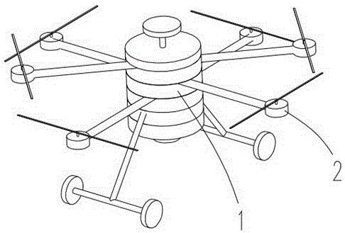 Multi-rotor aircraft and airframe and extension module of multi-rotor aircraft