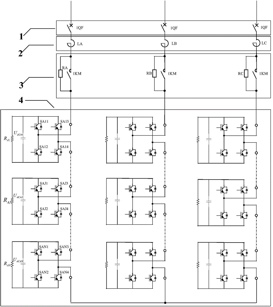 Self-excitation soft start method for chain-type converter valve