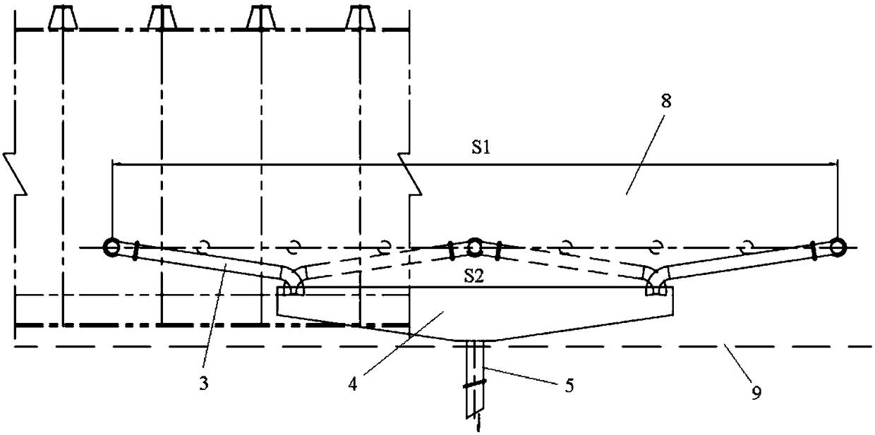 Rock debris single-point marine discharge system and application method thereof