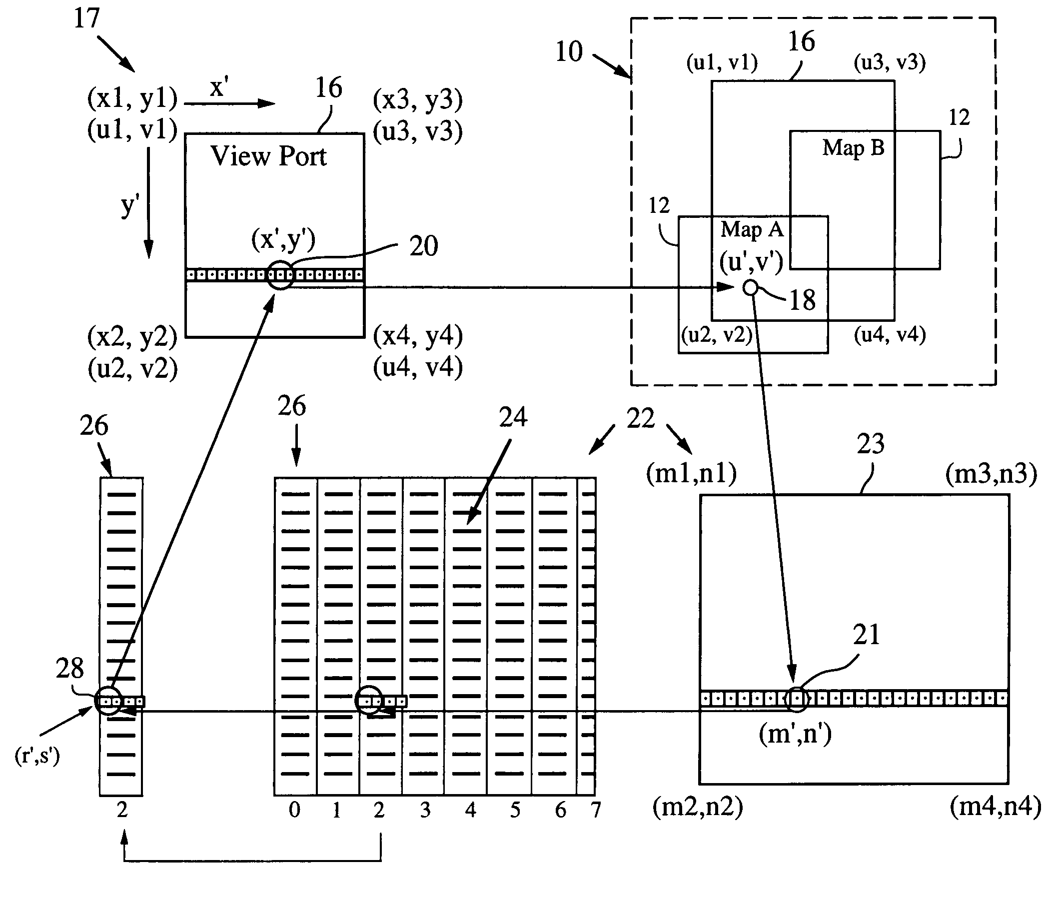 Mapping application for rendering pixel imagery