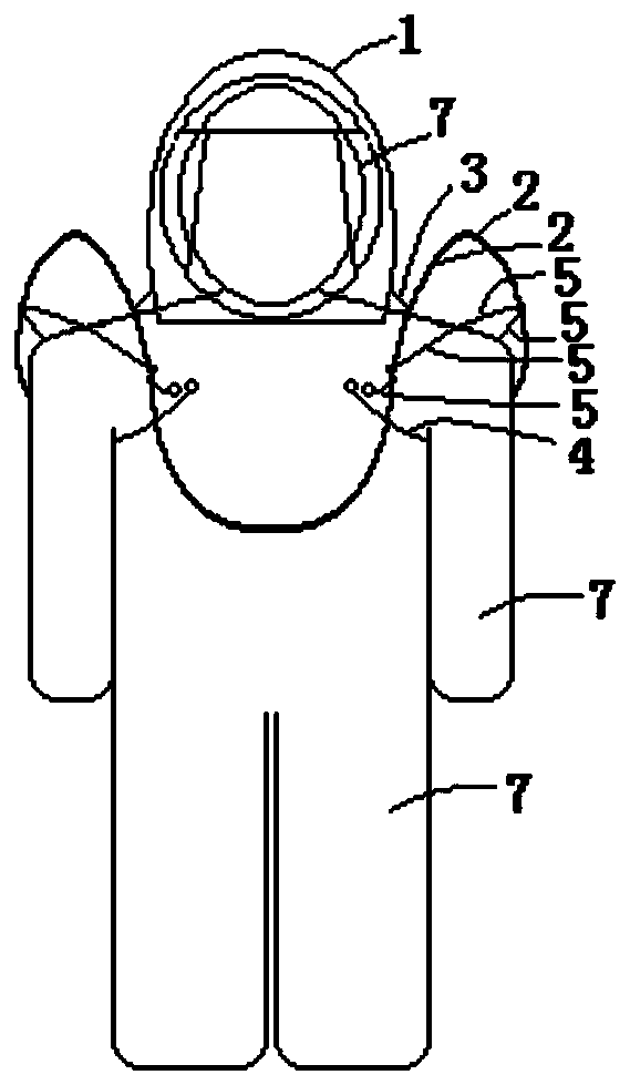 Support raincoat storable in wearing