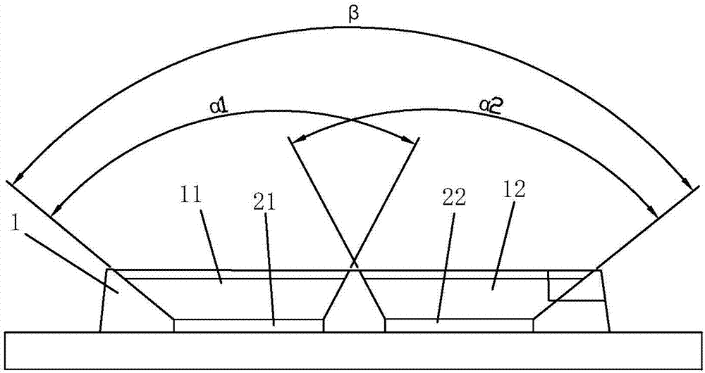 High-color-rendering white-light LED lamp structure