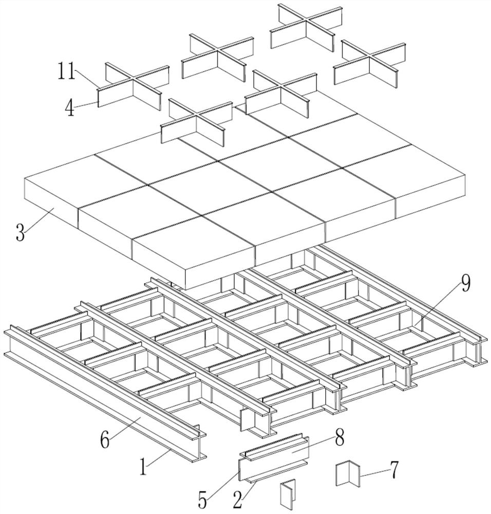 Fabricated inorganic mineral plate leveling and mounting structure