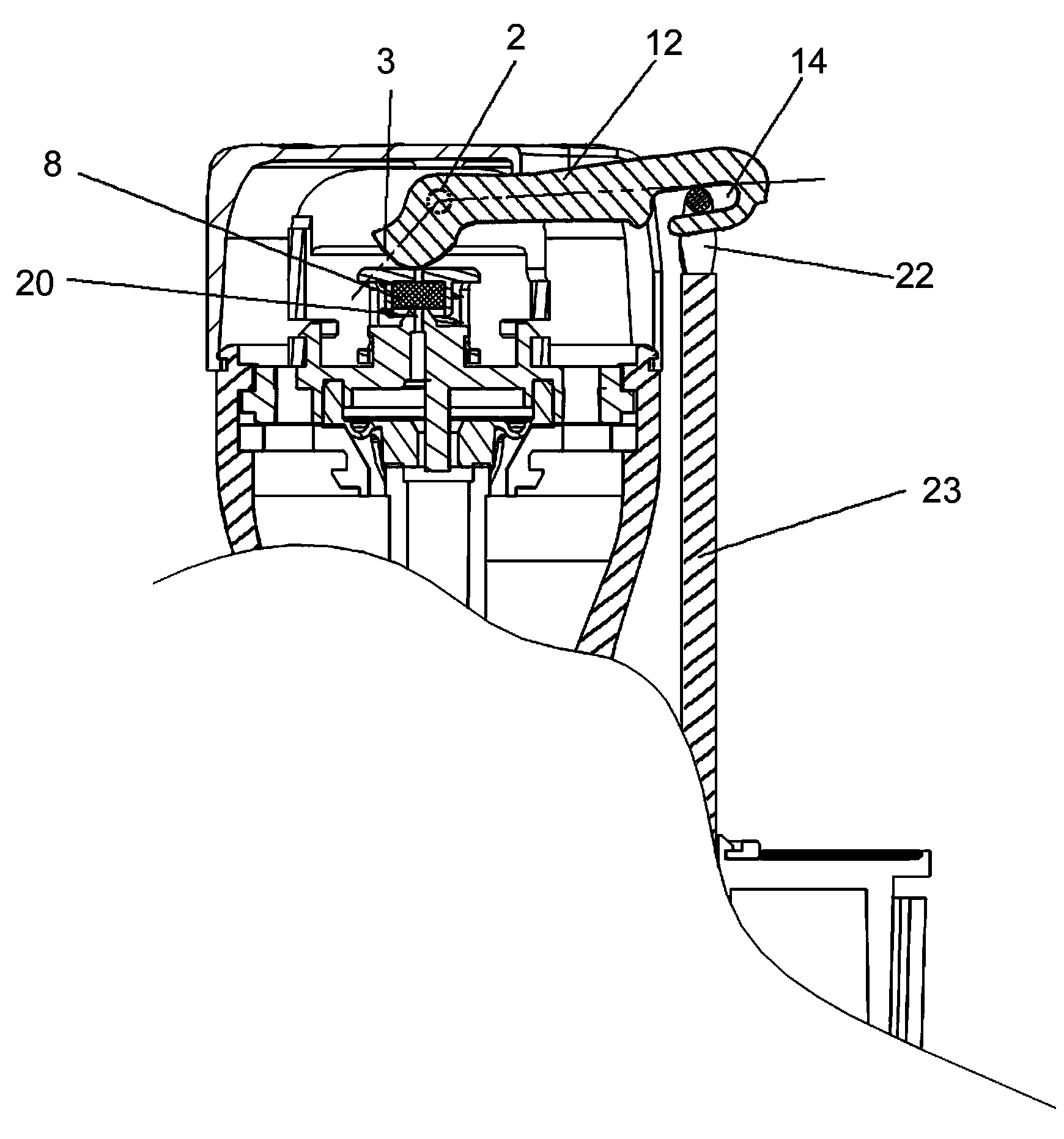 Water stop structure for water inlet device of toilet bowl