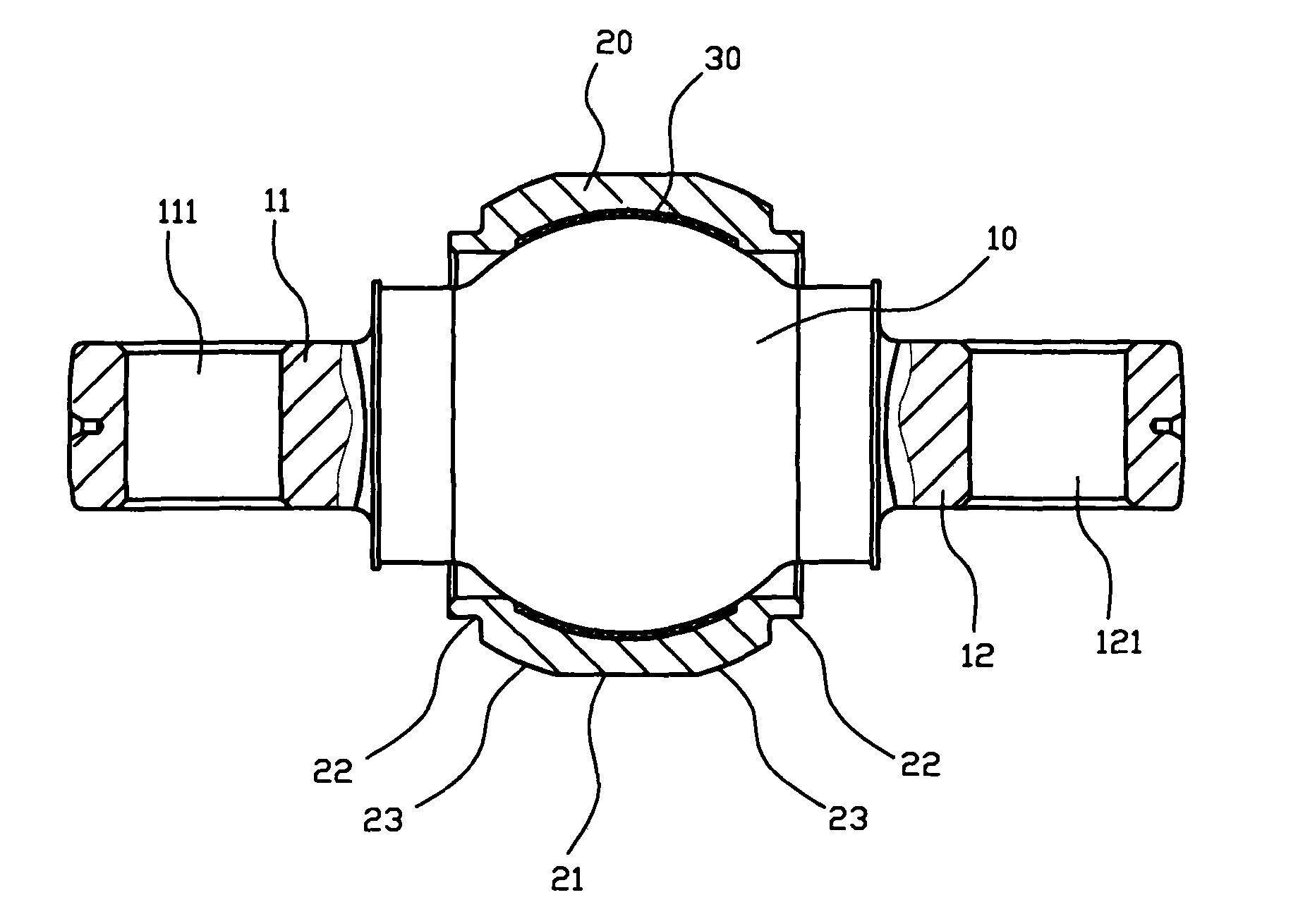 Self-lubricating plain radial bearing and manufacturing method thereof