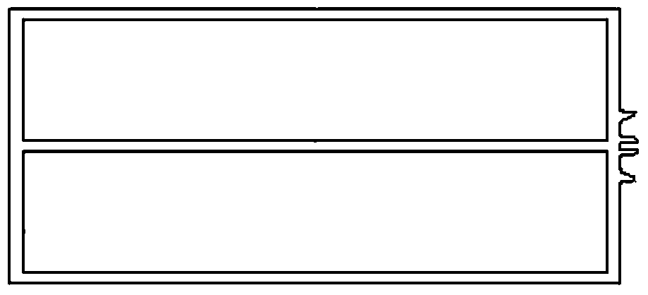 Mold structure of large double-hole pipe profile with horizontal reinforcing ribs and processing method thereof