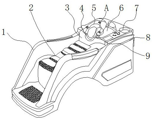 Intelligent hair washing machine with neck adjusting structure