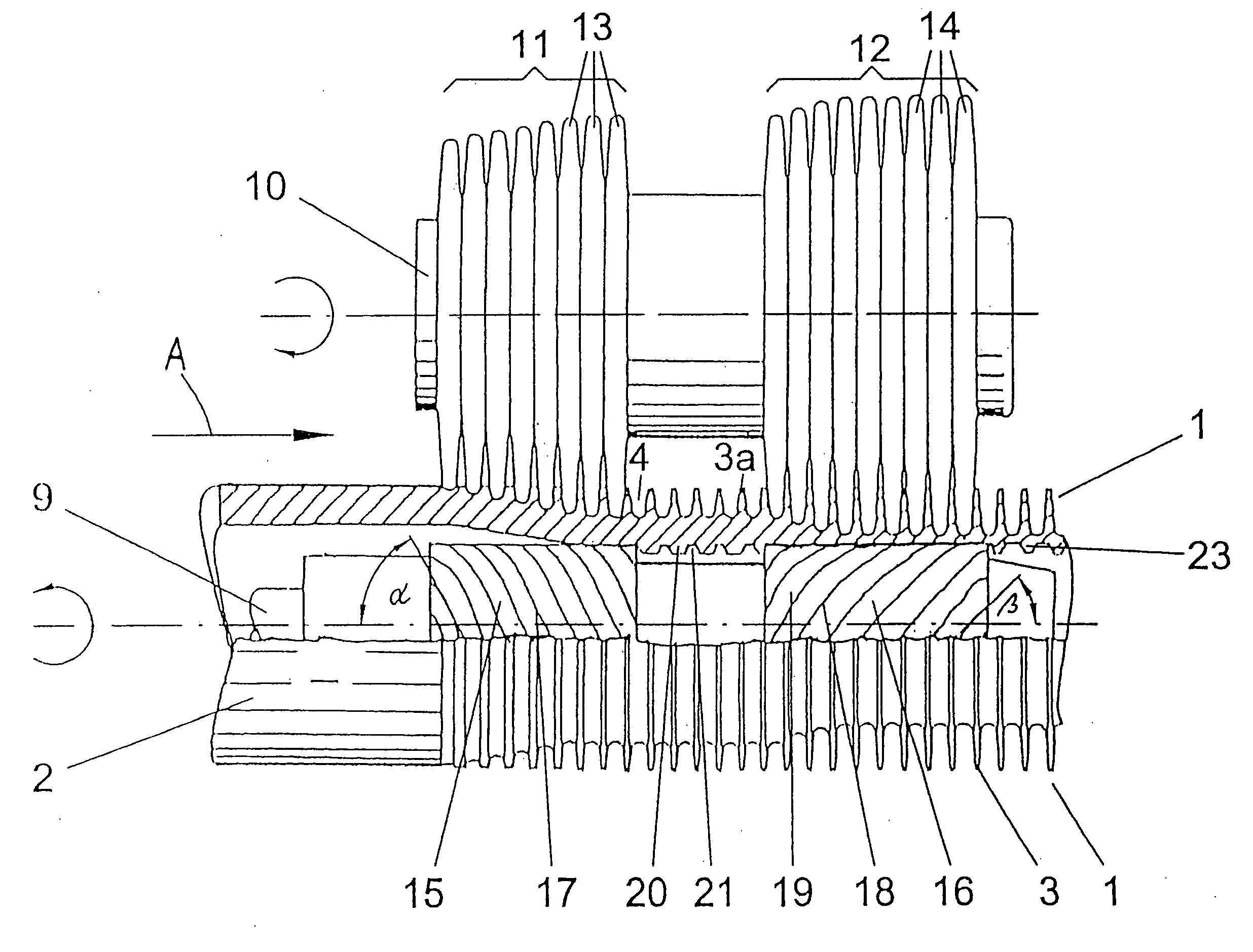 Method of manufacture of heat-exchanger tube structured on both sides