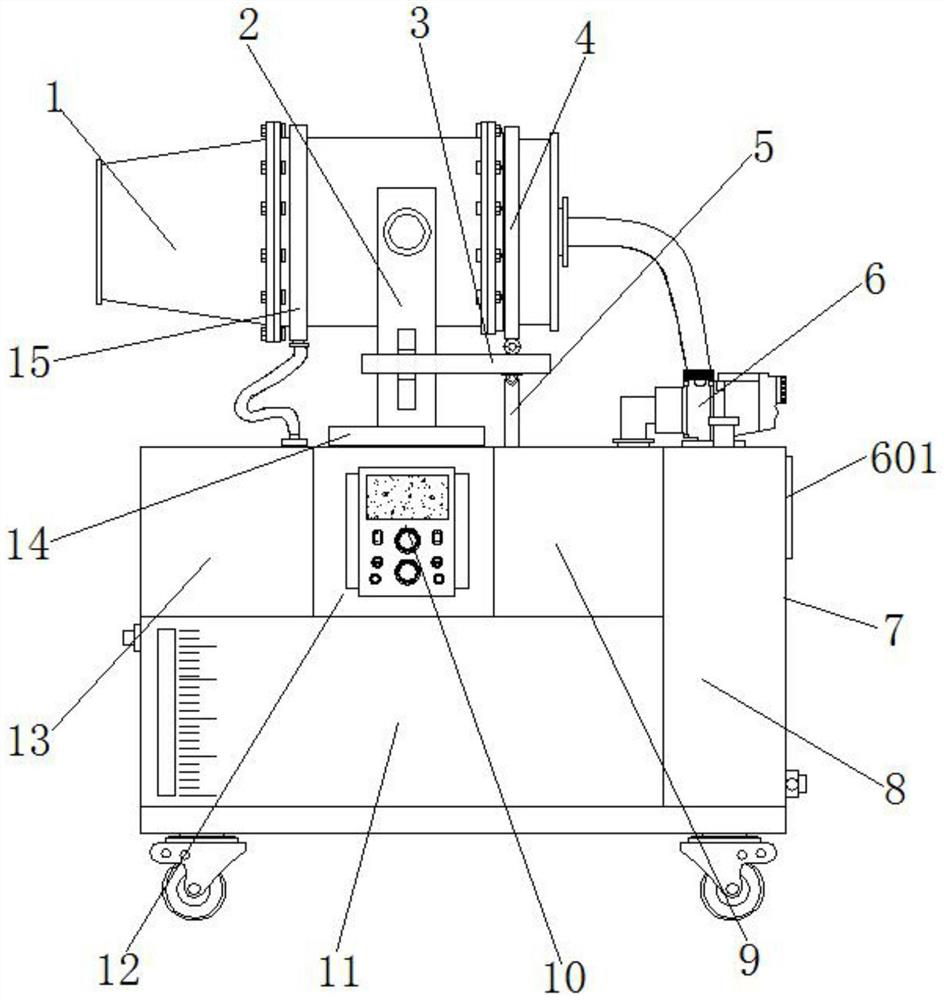 Building construction dust removal device