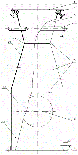 Quenching heat exchanger with variable spray hole density