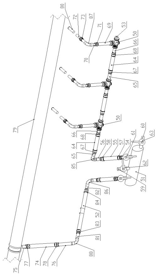 Gas extraction drilling coupling device and installation and use method thereof