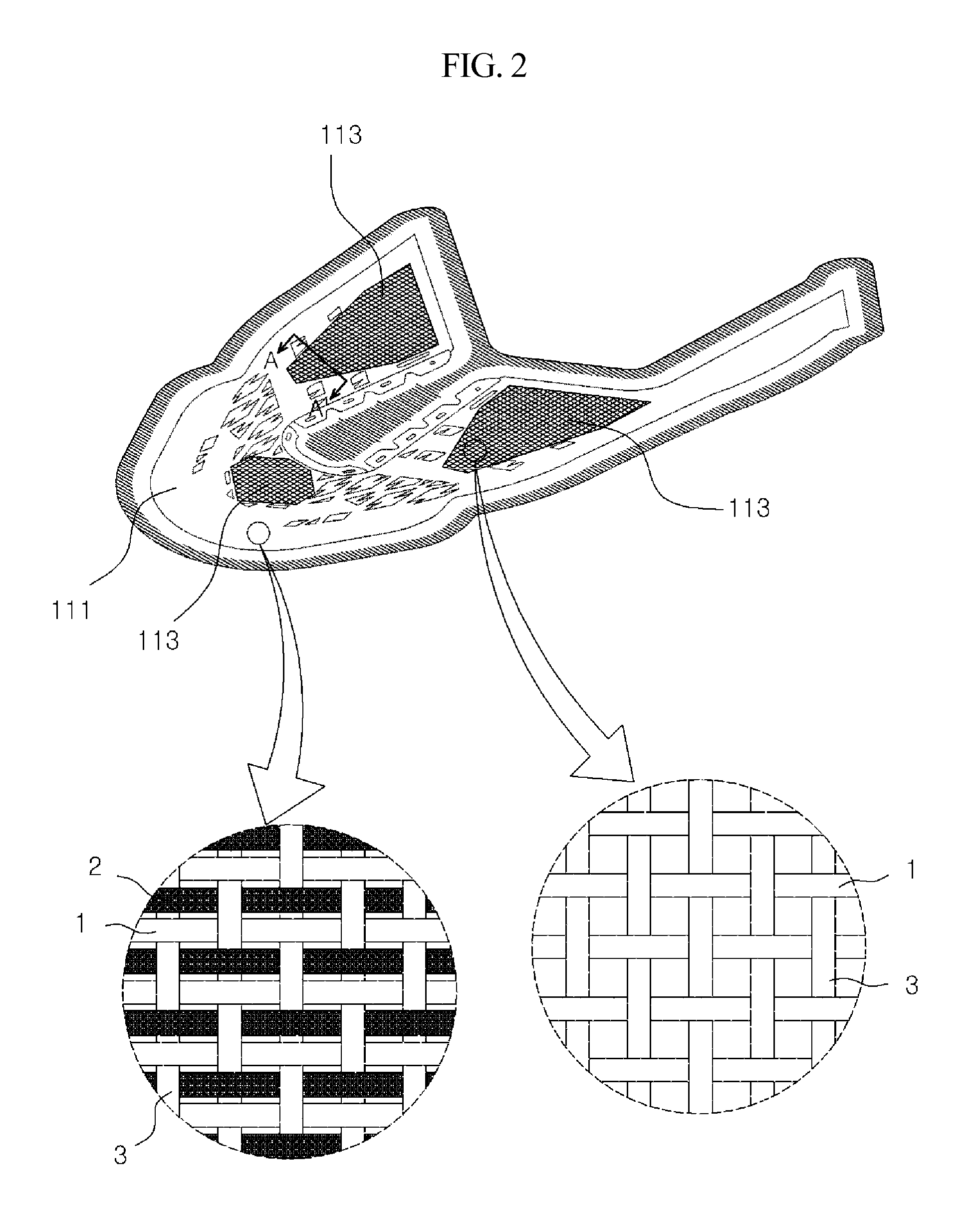 Upper of footwear and manufacturing method thereof