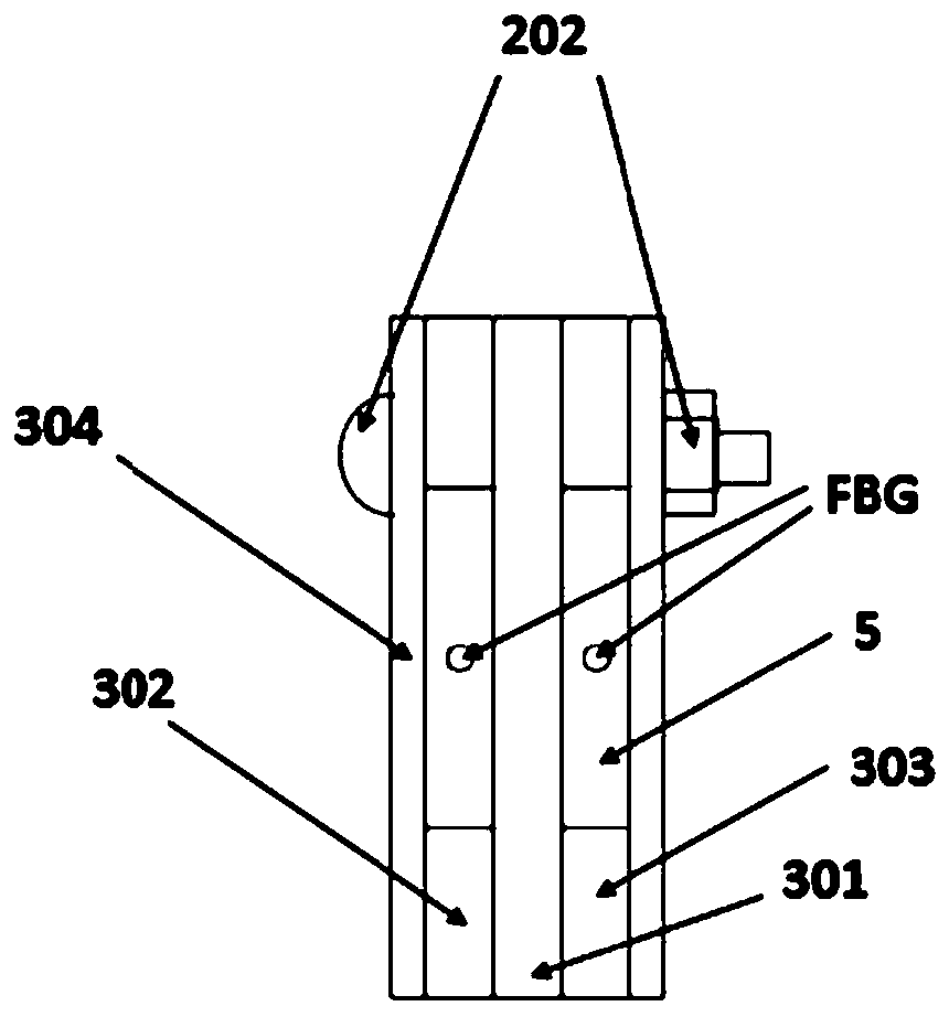 High-sensitivity FBG high-temperature sensor and working and manufacturing method thereof