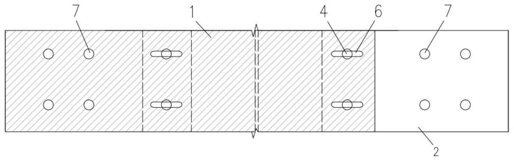 A two-way sliding extrusion type large deformation waterproof deformation joint structure