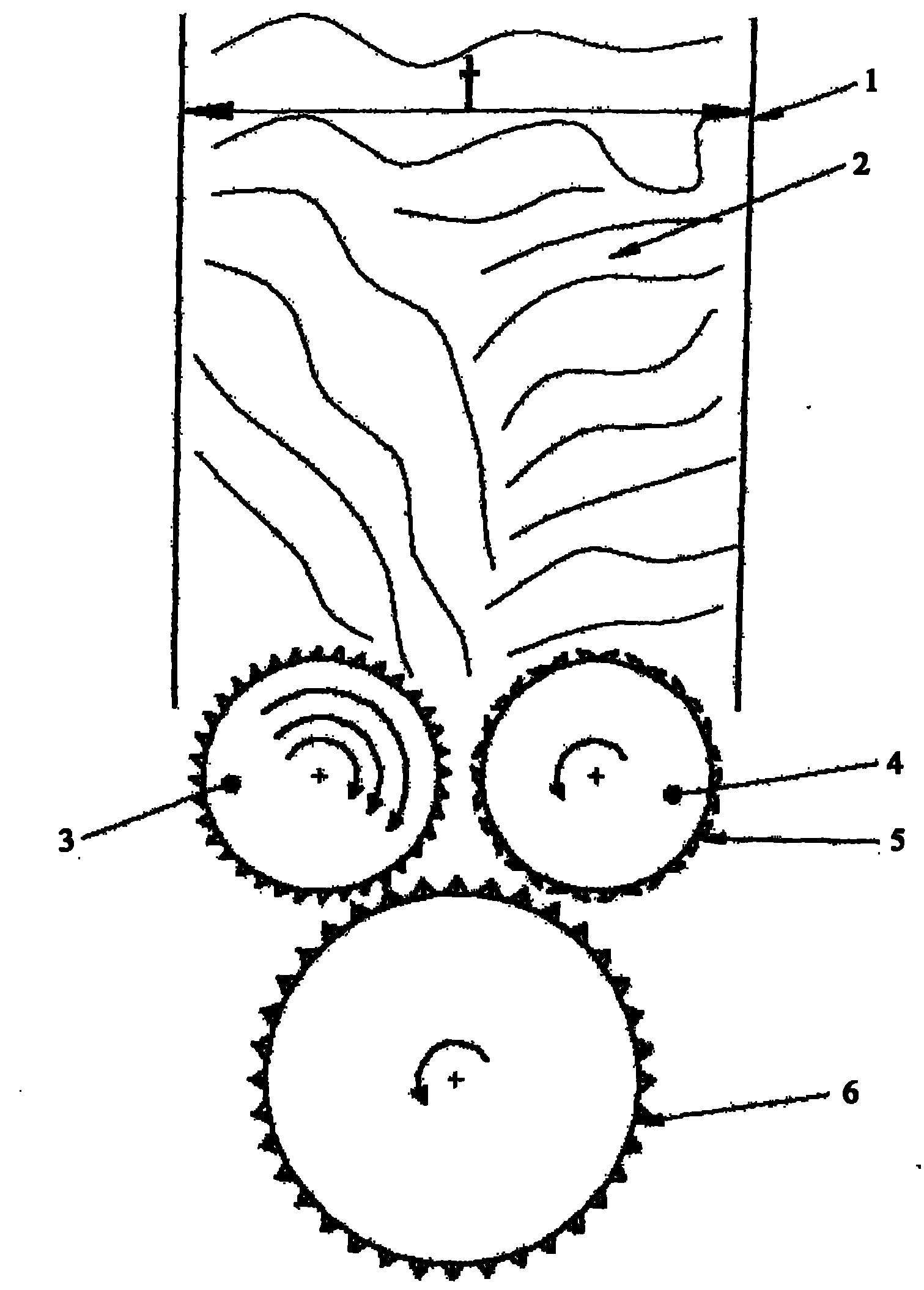 Differential feed device