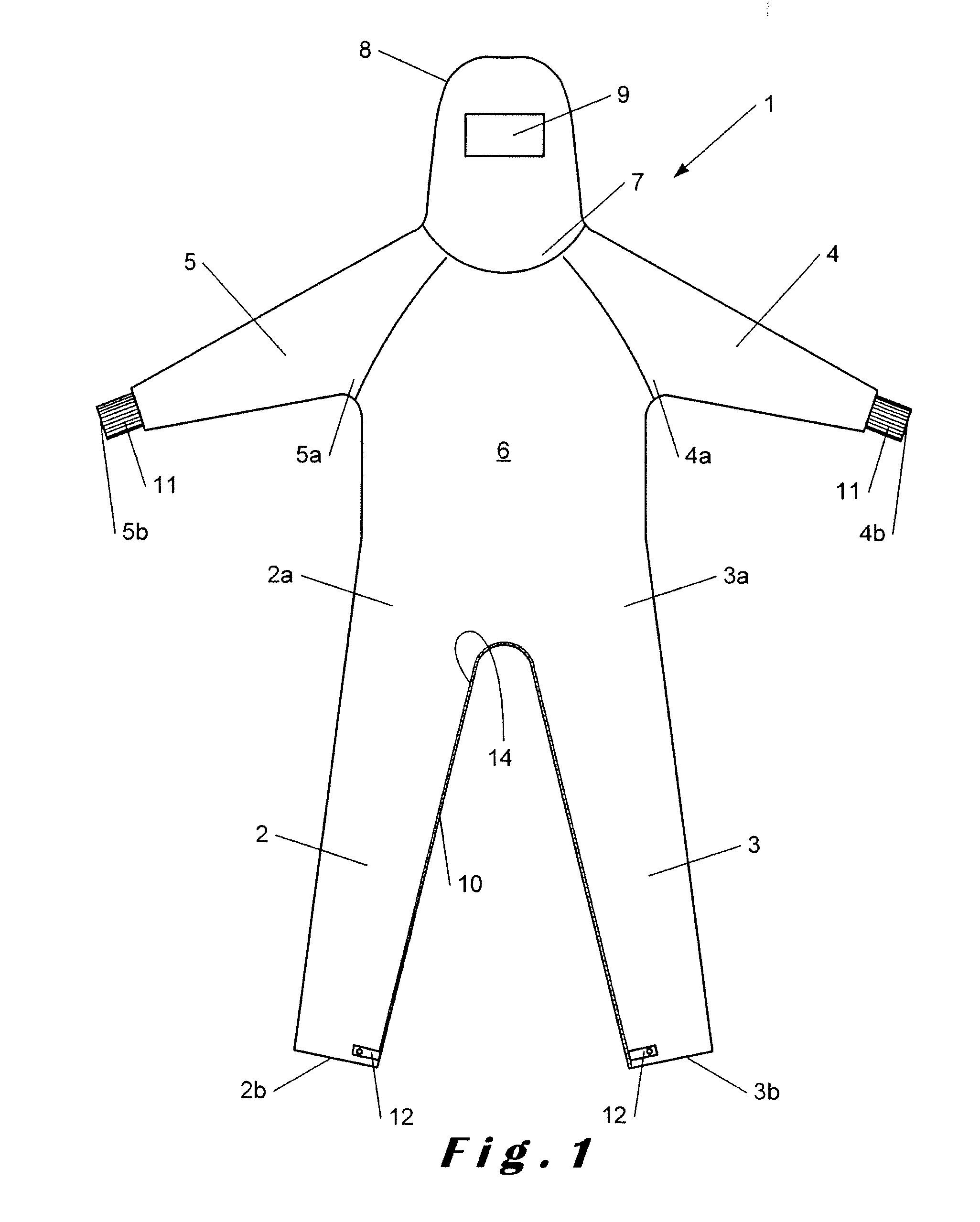 Overalls for cleanroom and the like