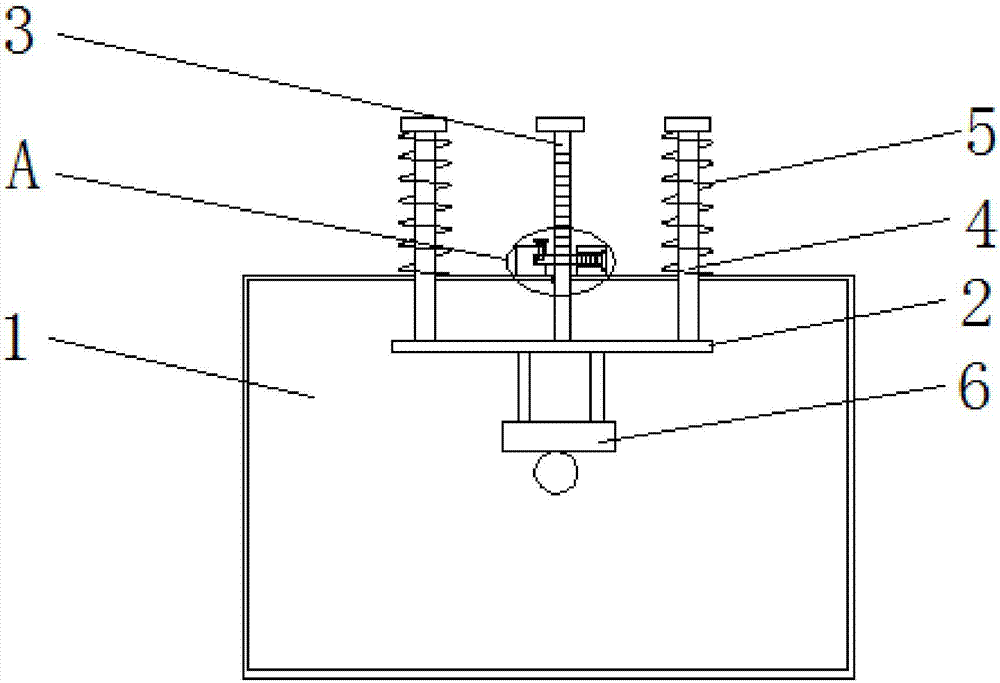 Impact test box for conducting shaking test