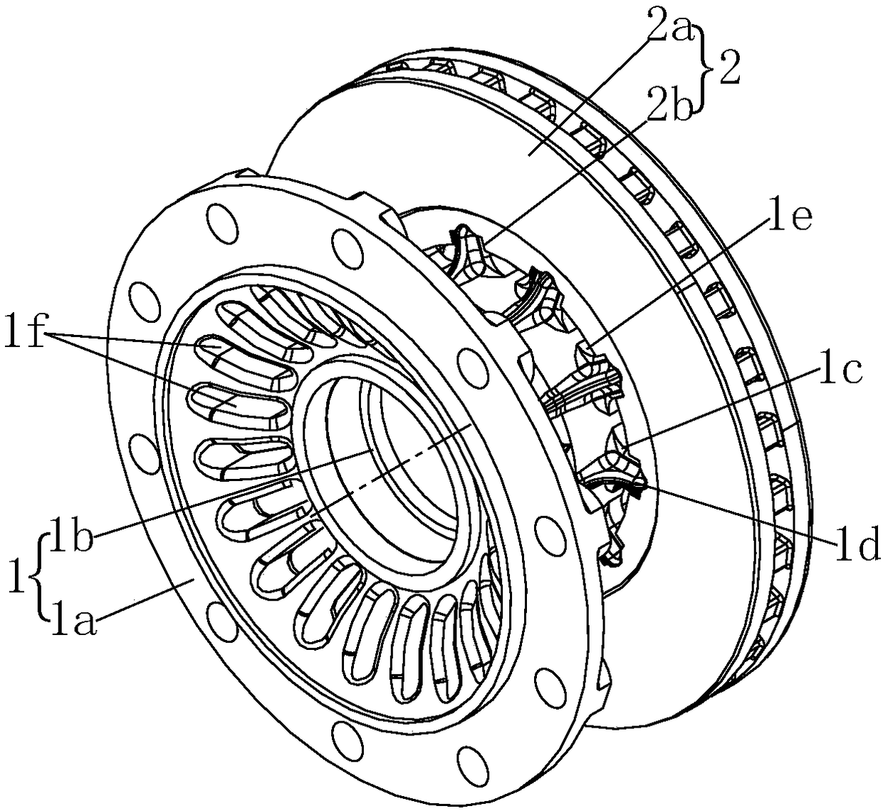 Assembling method of screw-type hub brake disc assembly and for commercial vehicle