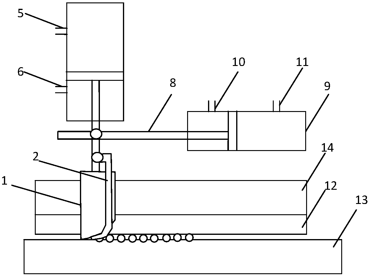 Scribing and cutting device for bundle strength meter and application