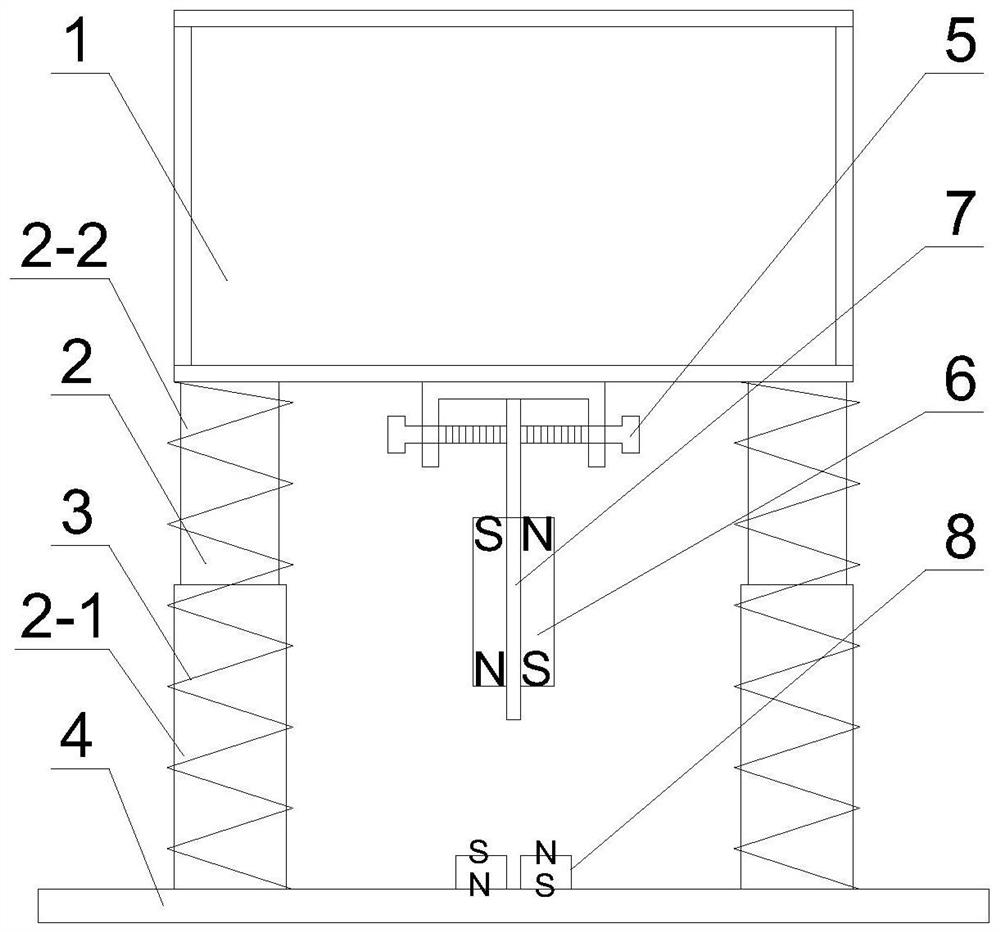 A magnetic tmd control device