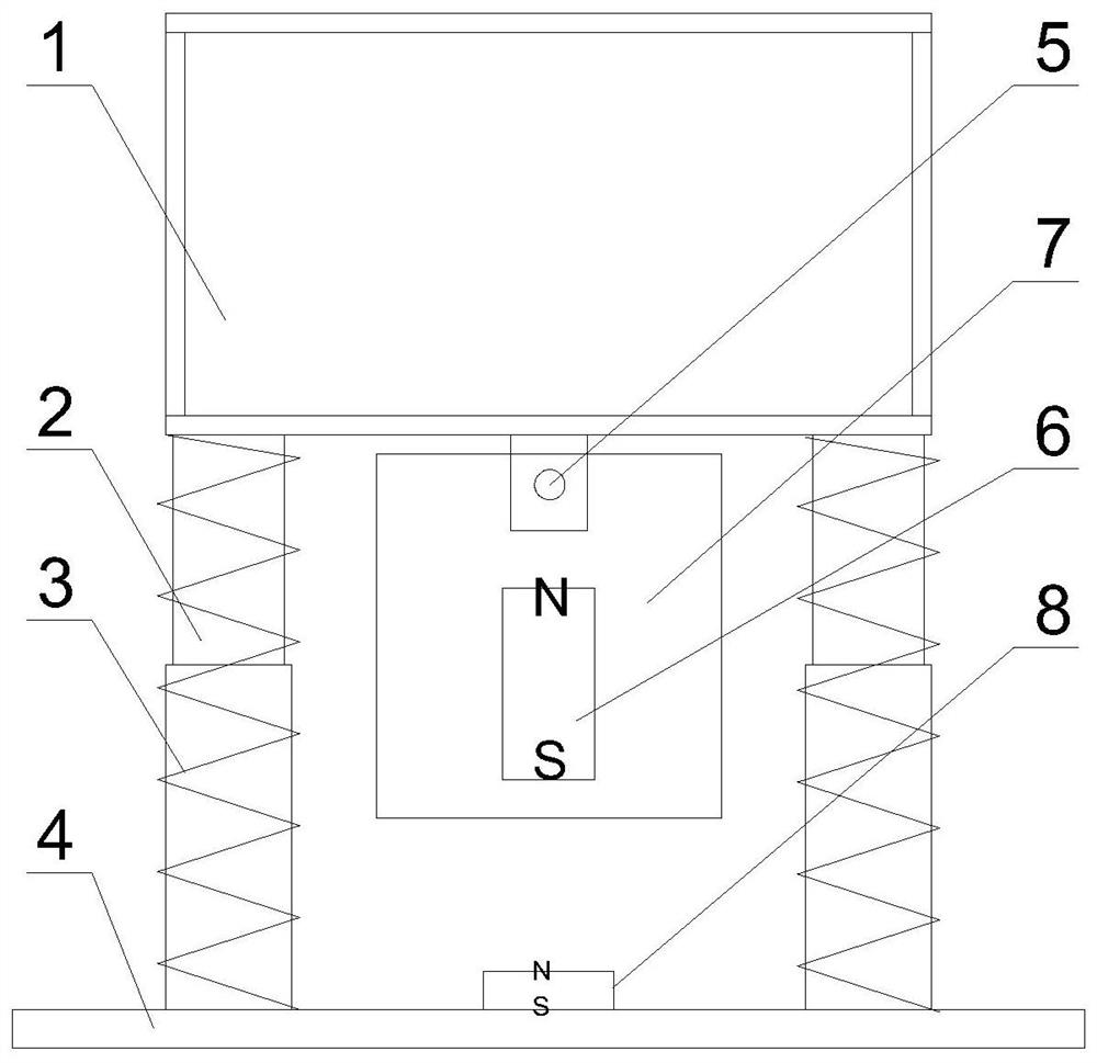 A magnetic tmd control device