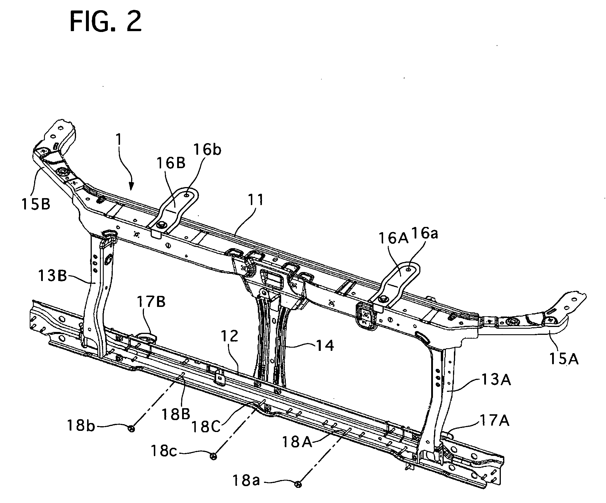 Heat exchanger support structure and heat exchanger supporting method