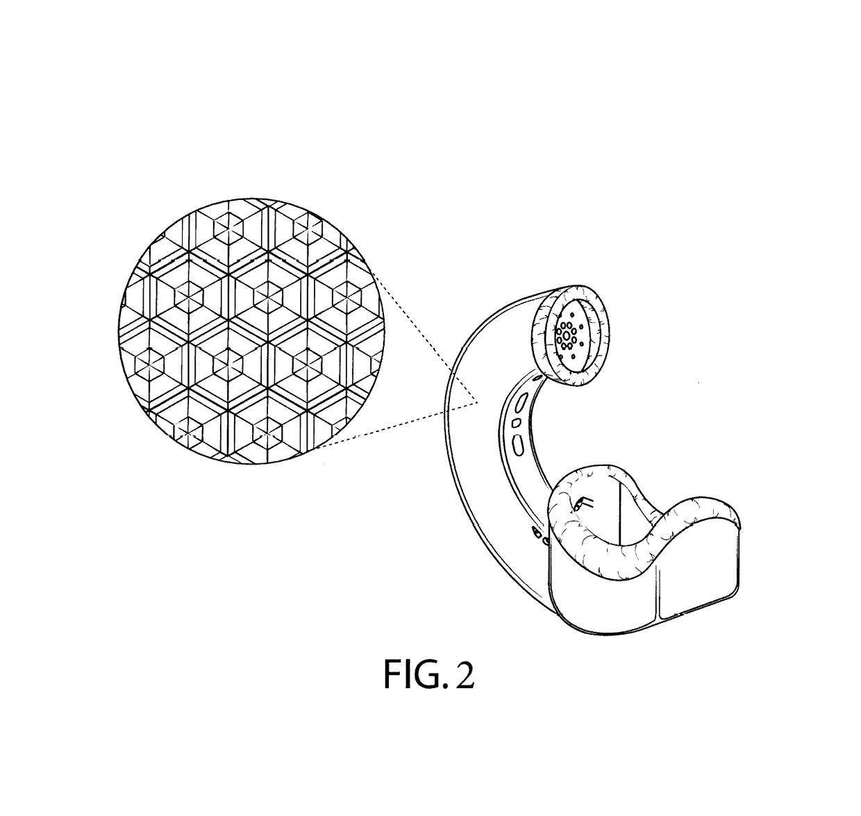 Anechoic cup or secondary anechoic chamber comprising metallic flake mixed with sound attenuating or absorbing materials for use with a communication device and related methods