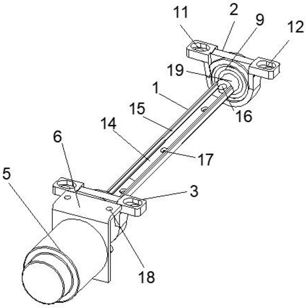 Visual monitoring and shooting device for power transmission line