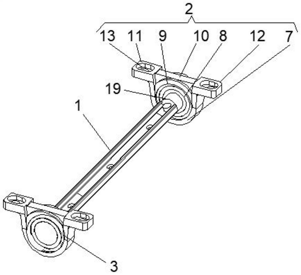 Visual monitoring and shooting device for power transmission line