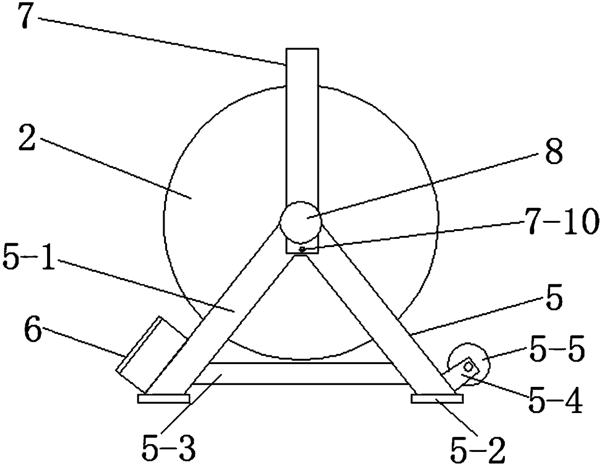 Photovoltaic welding strip winding device