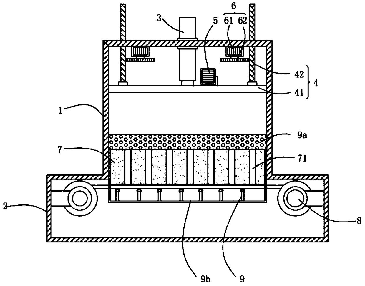 Regenerated polyester fiber spinning device