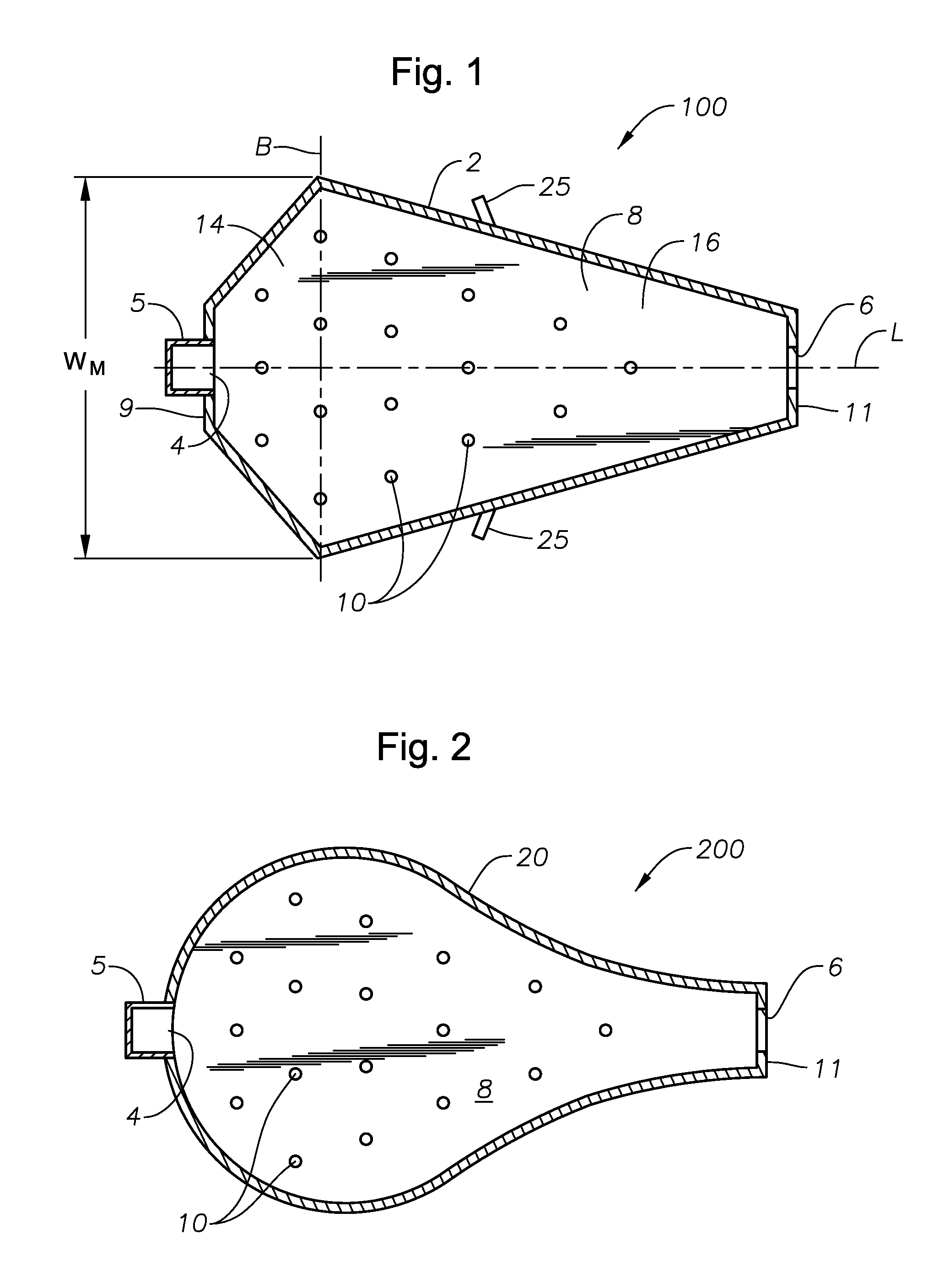 Panel-cooled submerged combustion melter geometry and methods of making molten glass