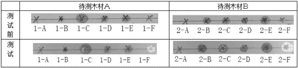 Method for identifying fluorescence of wood