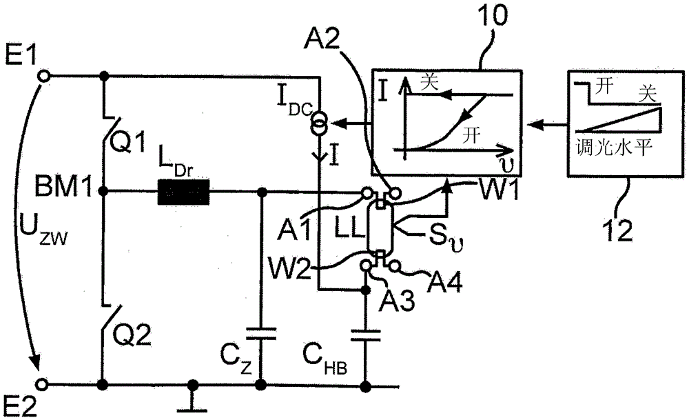 Circuit arrangement and method for operating at least one discharge lamp