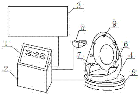 Walking training device for electric power training based on VR system and training method