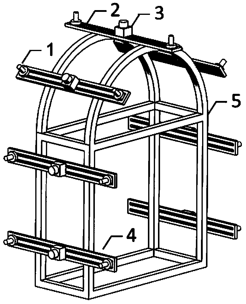 High-precision tunnel cross section detection method and device based on double laser bands