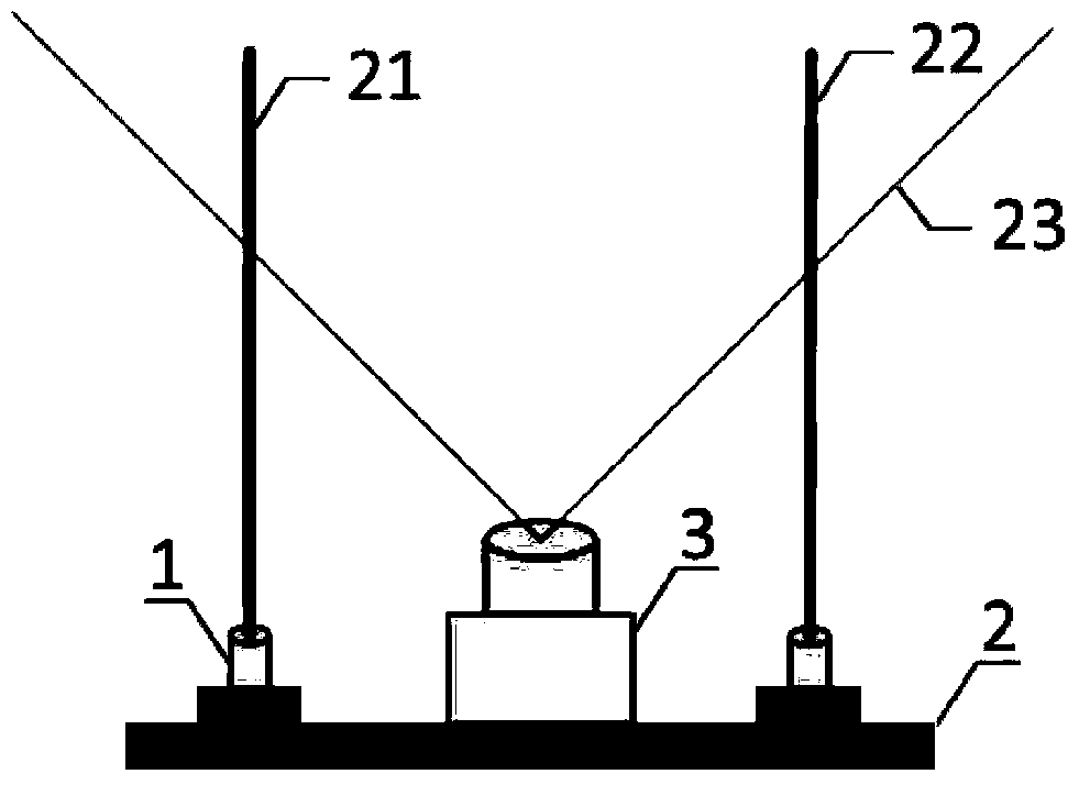 High-precision tunnel cross section detection method and device based on double laser bands