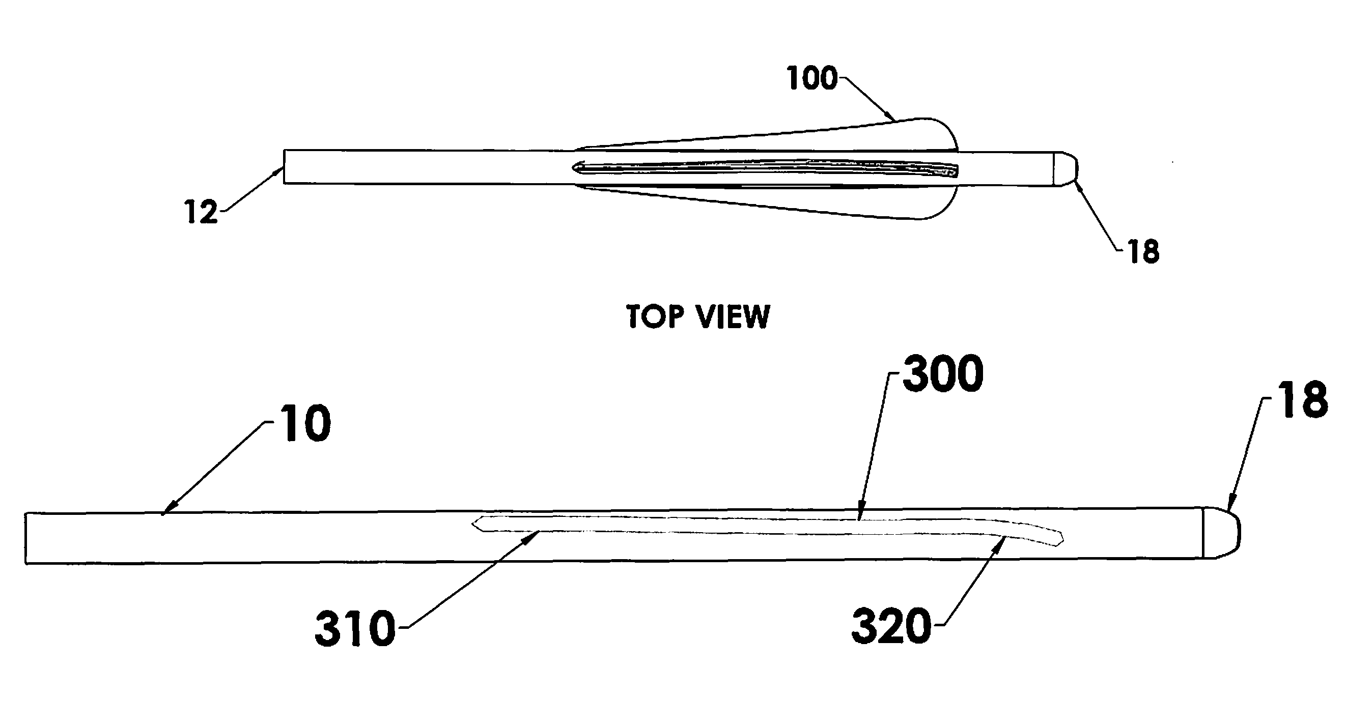 Arrow vane airfoil