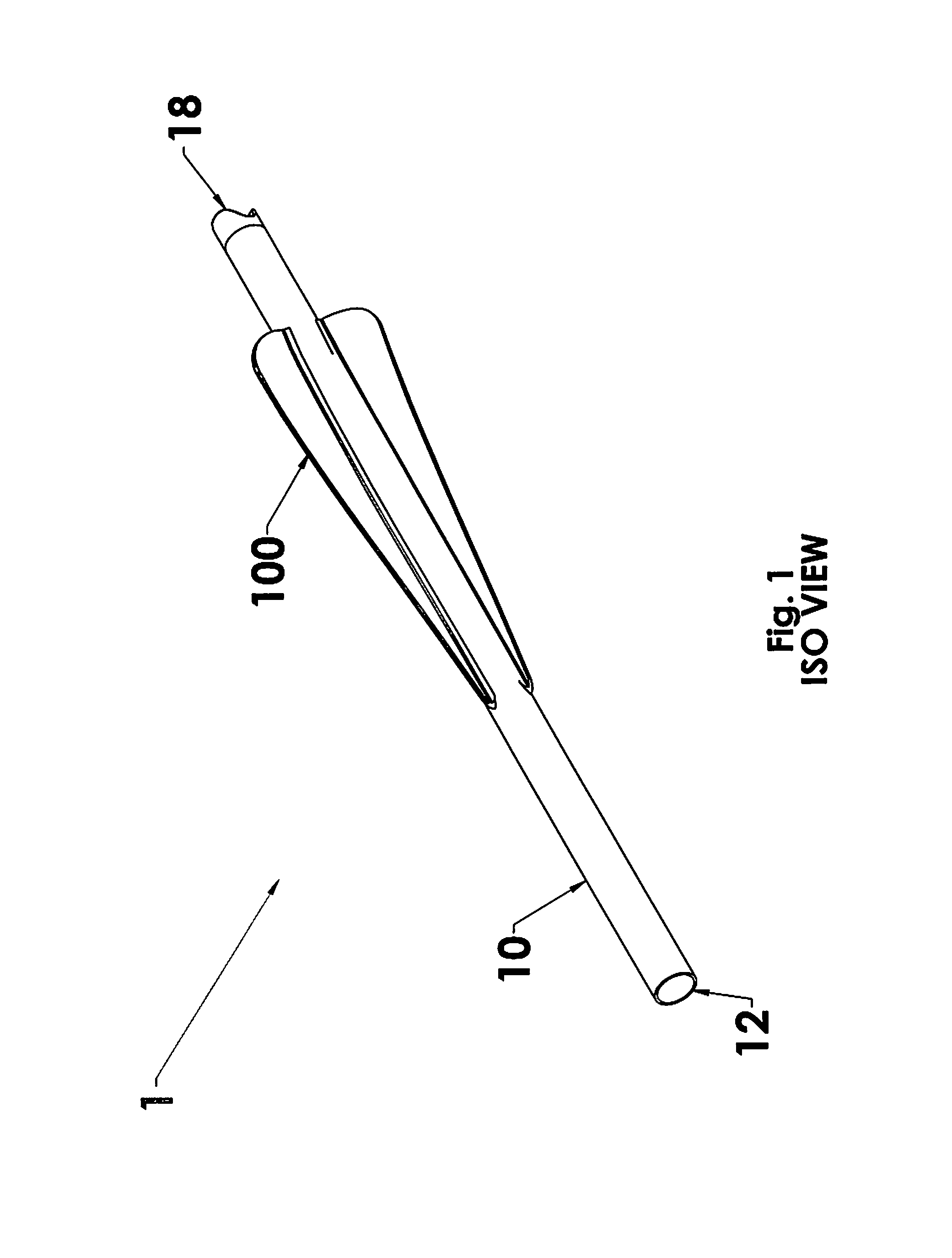 Arrow vane airfoil