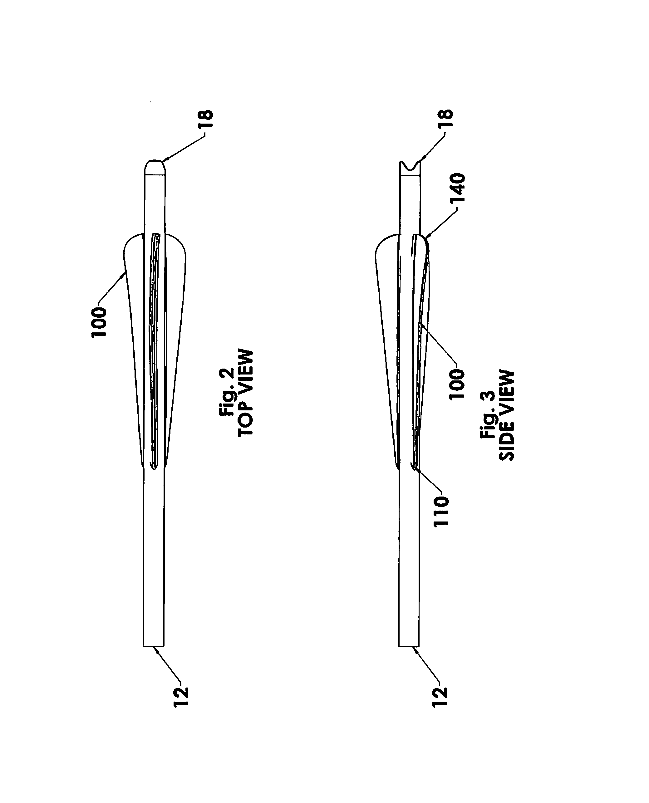 Arrow vane airfoil