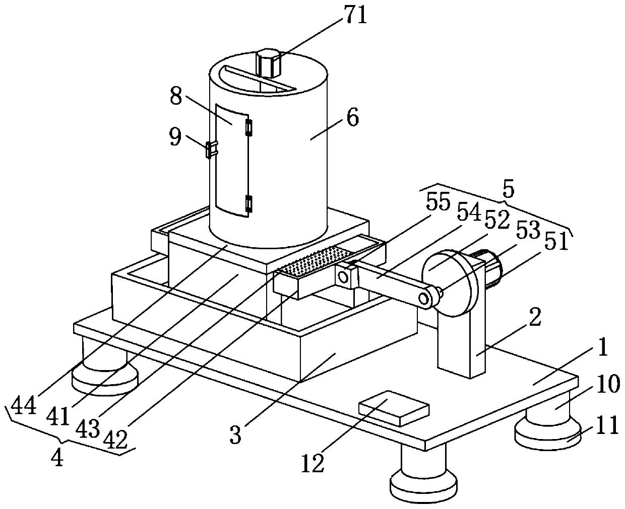 Purification device for veterinary drug intermediate production