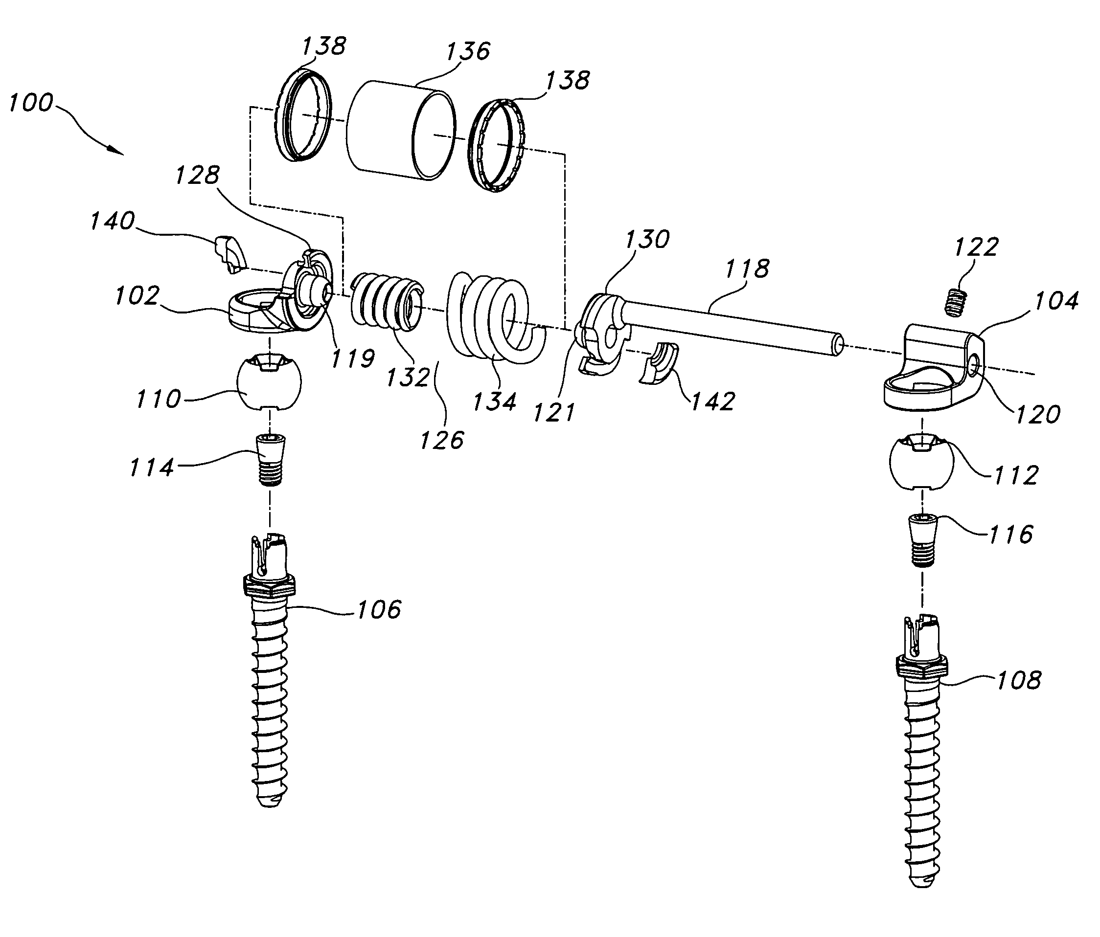 Spinal stabilization device with weld cap