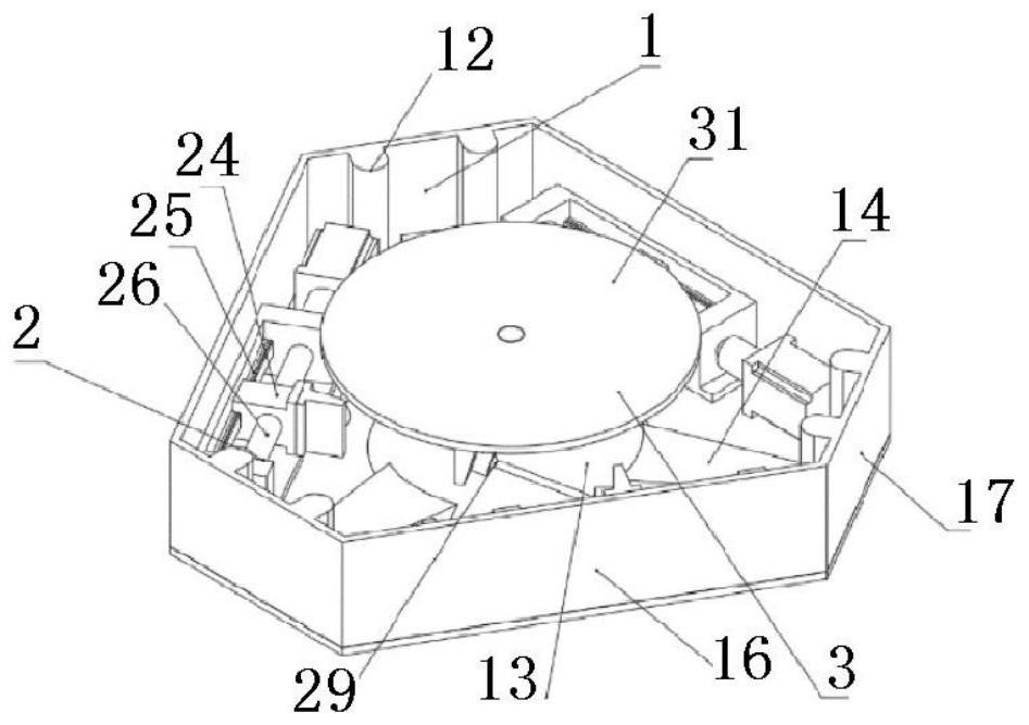 Box type three-degree-of-freedom stabilized platform based on 3PSS-S parallel mechanism and attitude adjusting method thereof