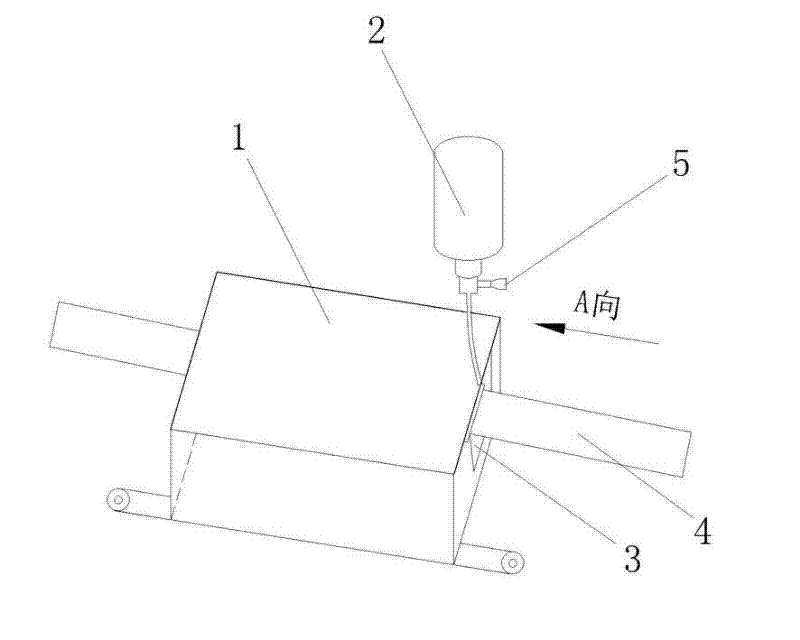 Process for manufacturing outer conductor in coaxial cable production process and special lubricating oil device thereof