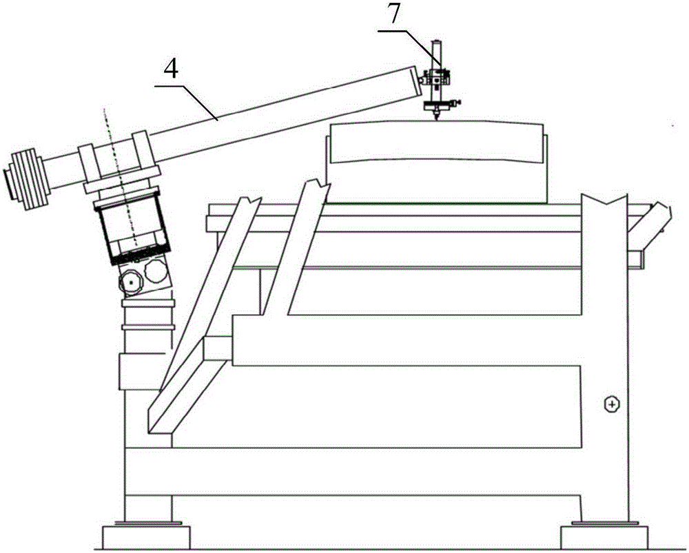 Suspended swing arm contourgraph for ultra-large diameter surface shape detection