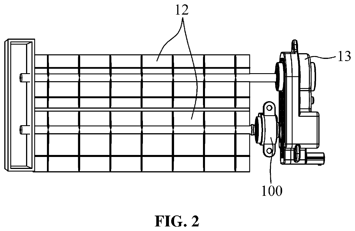 Flap position sensing device of active air flap system and method of manufacturing the same